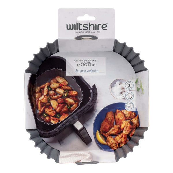 Wiltshire Air Fryer Basket 22cm Square w/ hand - Cafe Supply