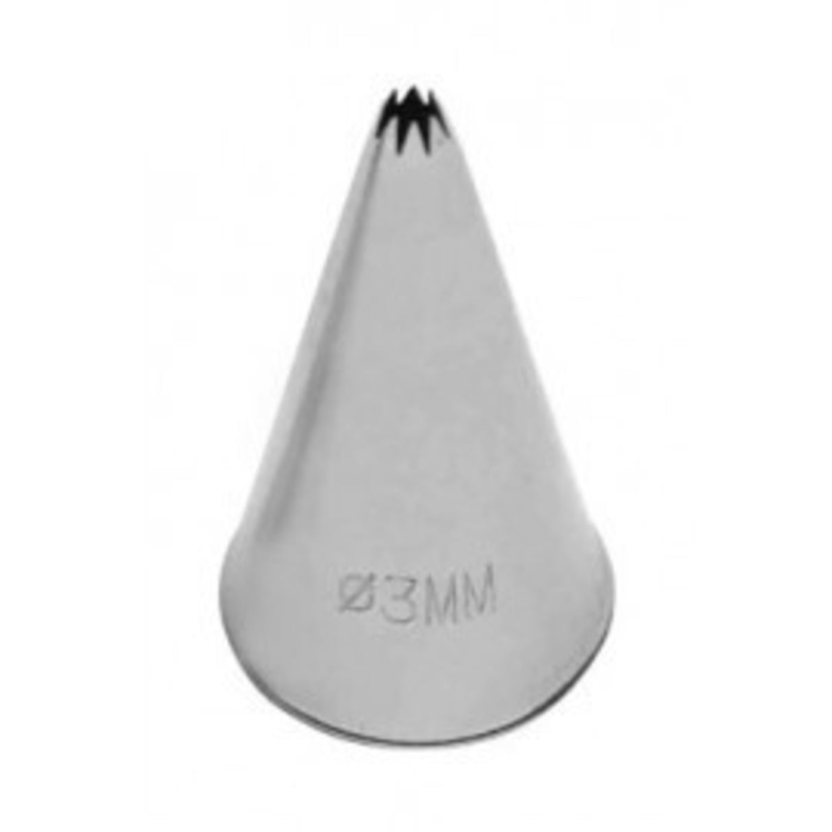 French Star Pastry Tube , S/Steel, 3mm - Cafe Supply