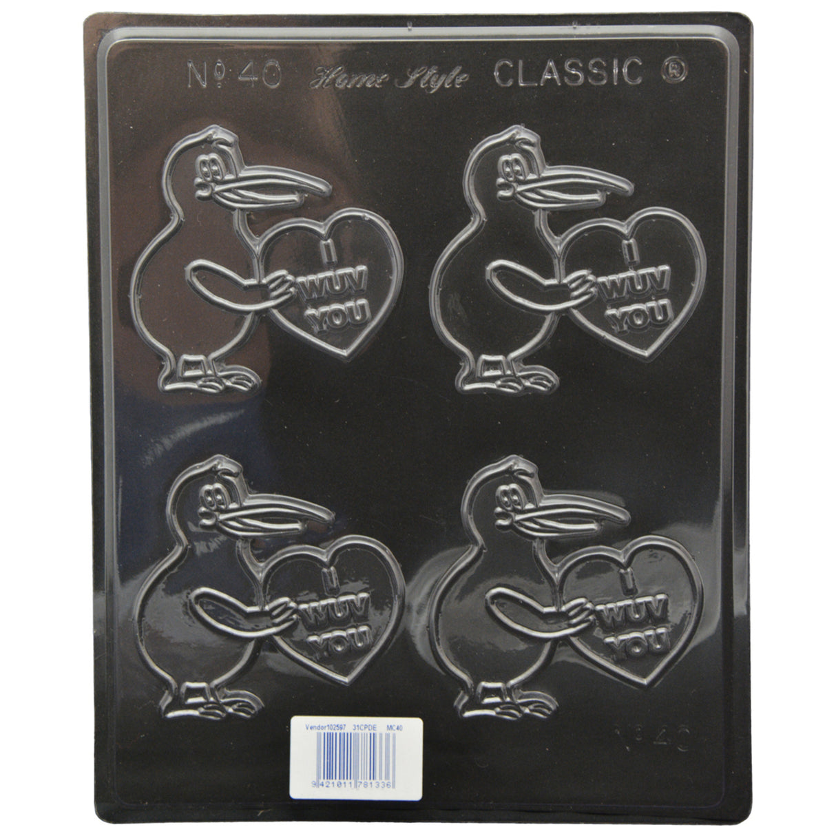 Kiwi I Wuv You Mould (0.6mm) - Cafe Supply