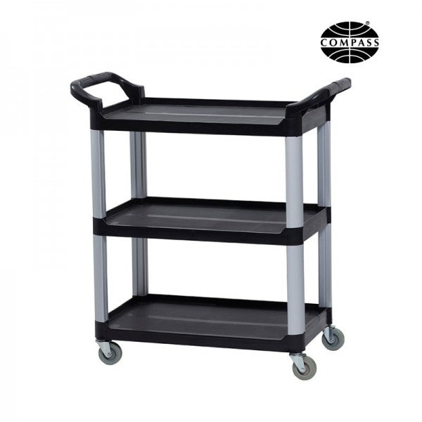 Compass Compact 3 Shelf Utility Cart - Cafe Supply