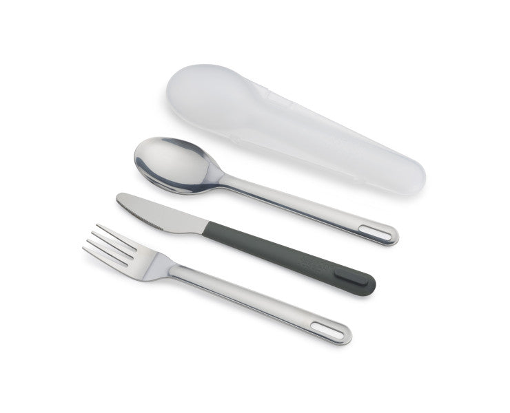 Joseph Joseph Duo Stainless-steel Cutlery Set (Grey) - Cafe Supply