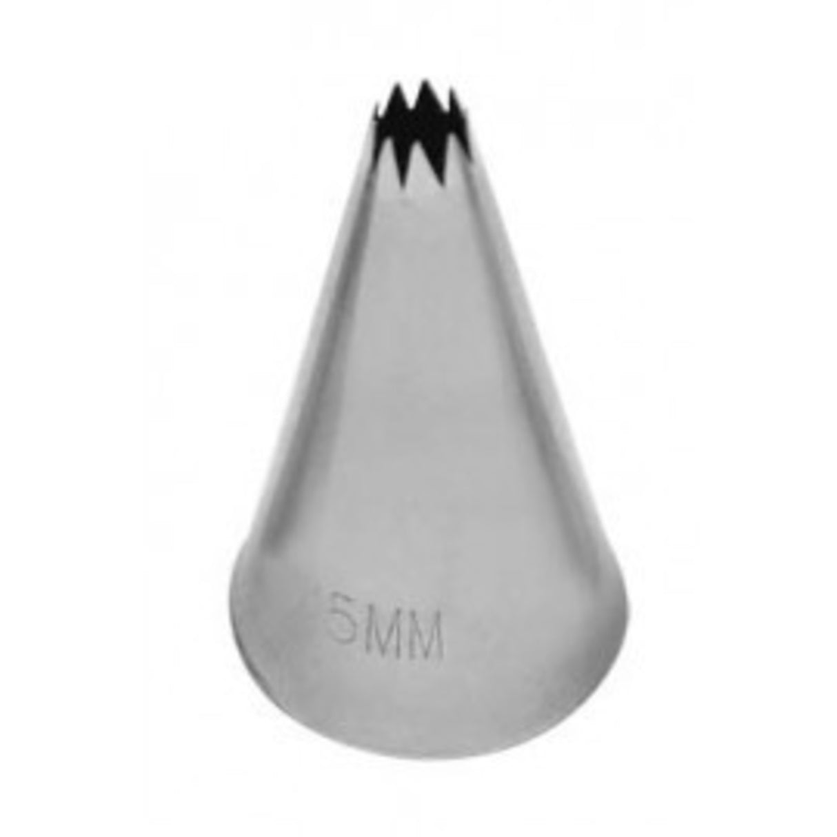 French Star Pastry Tube , S/Steel, 5mm - Cafe Supply