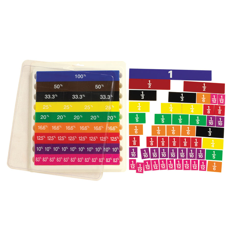 LCBF Fraction Tiles 51 Pieces Assorted - Cafe Supply