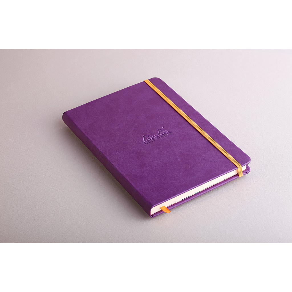Rhodiarama Hardcover Notebook A5 Lined Purple - Cafe Supply