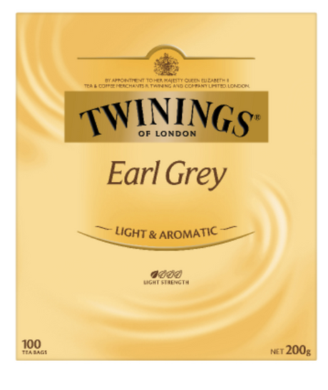 Twinings Earl Grey Tea Bags 100pk - Cafe Supply