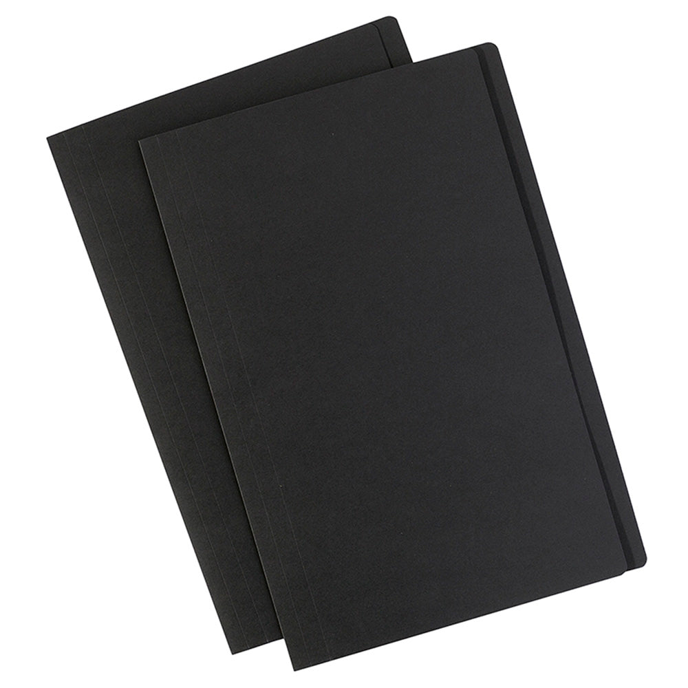 Avery File Folder Black 250gsm Foolscap Pack 10 - Cafe Supply