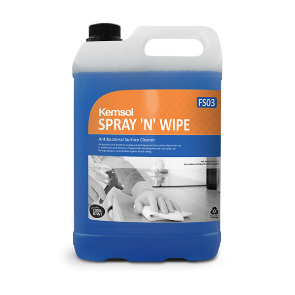 Kemsol Spray n' Wipe Surface Cleaner 5L - Cafe Supply