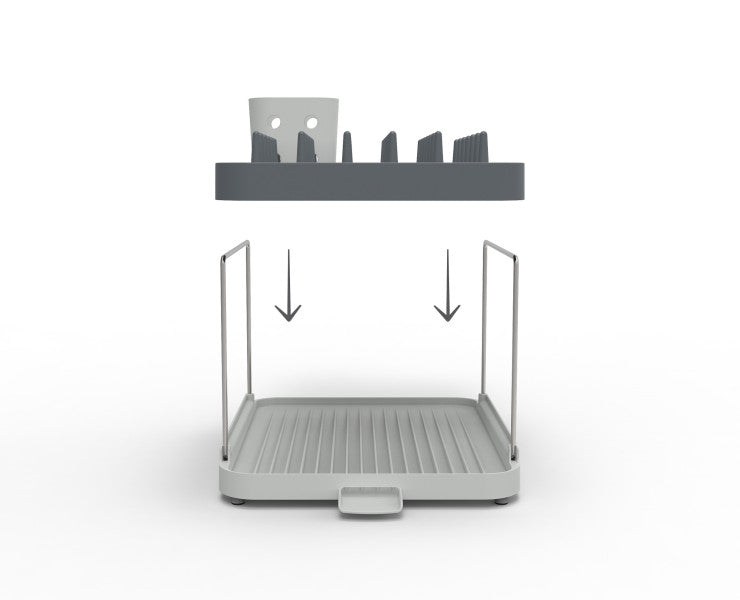Joseph Joseph Duo 2-tier Dish Rack - Grey - Cafe Supply