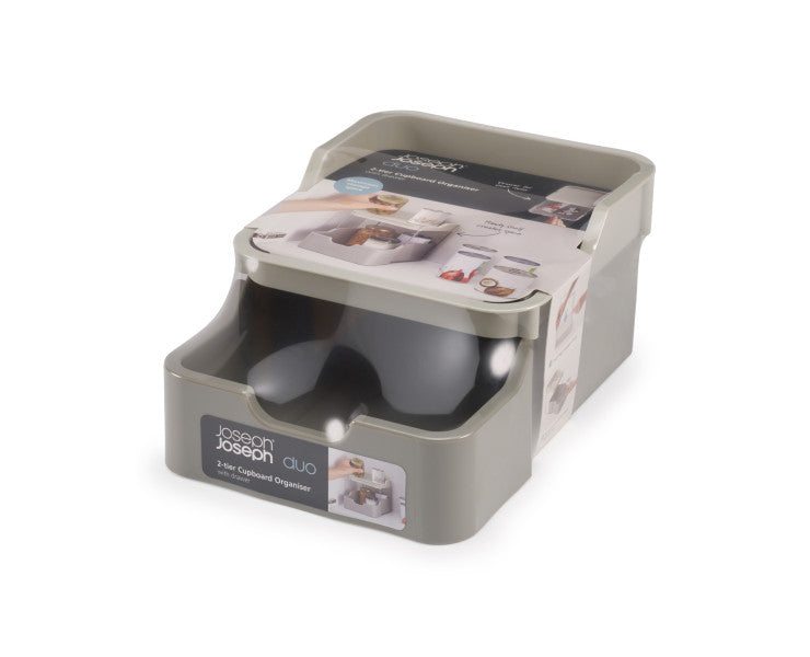 Joseph Joseph Duo 2tier Cupboard Orgniser w/Drawer - Cafe Supply