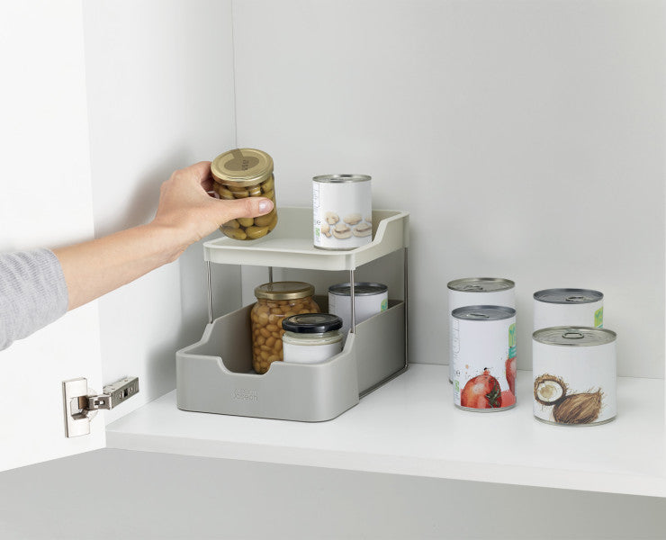 Joseph Joseph Duo 2tier Cupboard Orgniser w/Drawer - Cafe Supply