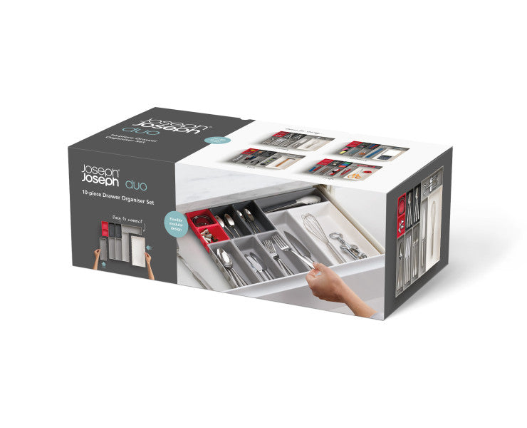 Joseph Joseph Duo 10-piece Drawer Organiser Set - Cafe Supply