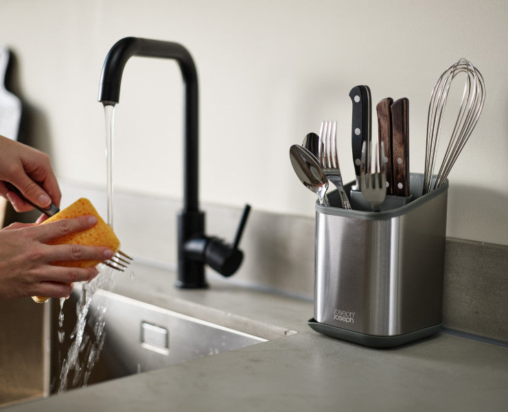 Joseph Joseph Duo Steel Cutlery Drainer - Cafe Supply