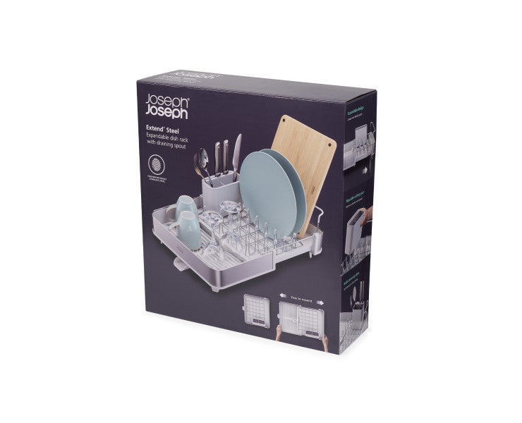 Joseph Joseph Extend Dish Rack Stainless Steel - Stone - Cafe Supply