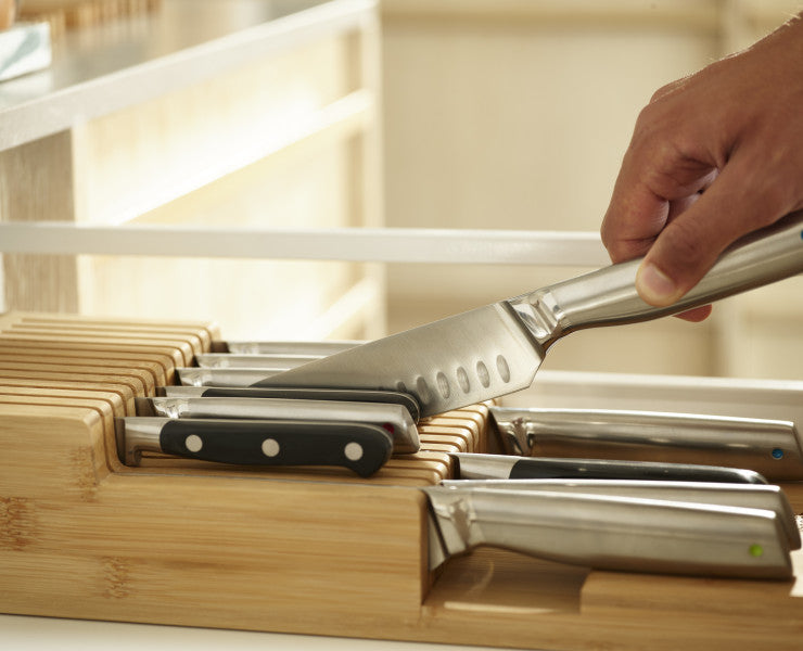 Joseph Joseph Drawerstore Bamboo 2-Tier Knife Organiser - Cafe Supply