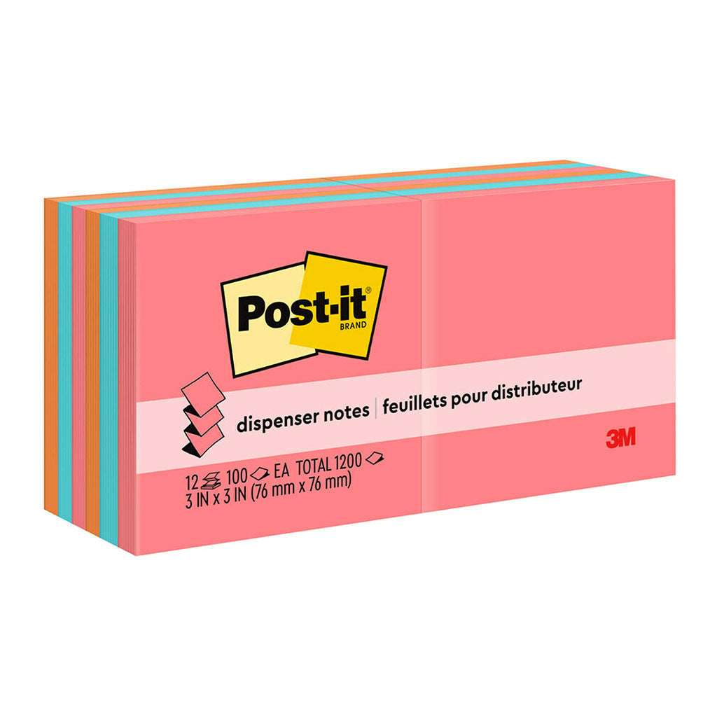 Post-it Pop Up Notes R330-12AN 76x76mm Poptimistic (Cape Town), Pack of 12 - Cafe Supply