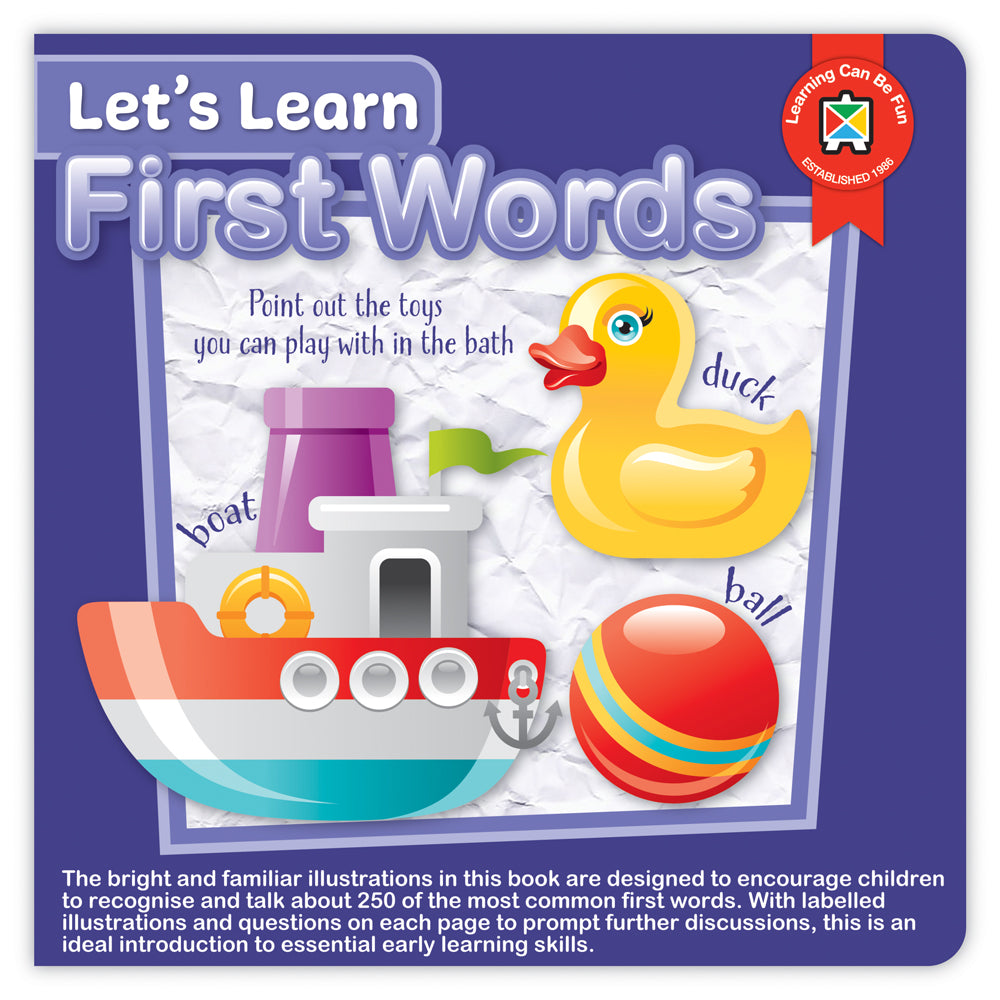 LCBF Let's Learn First Words Board Book - Cafe Supply