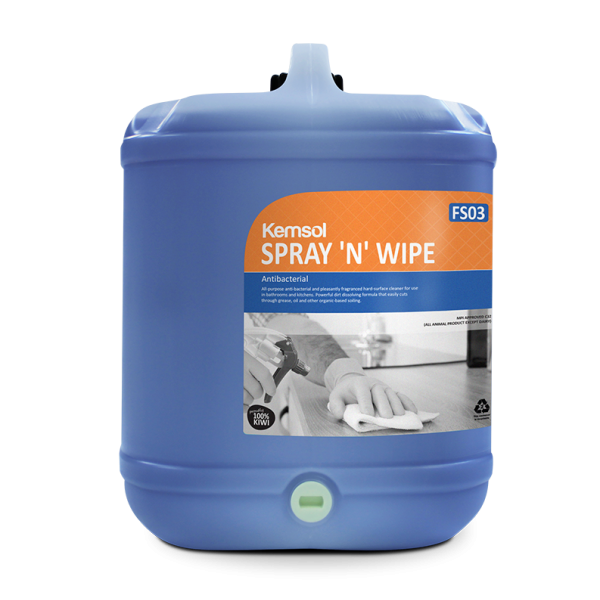 Kemsol Spray n' Wipe Surface Cleaner 20L - Cafe Supply