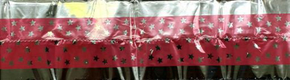 Cake Band Star Pink/Silver 63mm (1m) - Cafe Supply