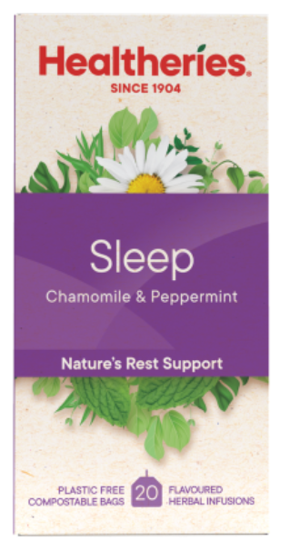 Healtheries Sleep Chamomile & Peppermint Tea Bags 20pk - Cafe Supply