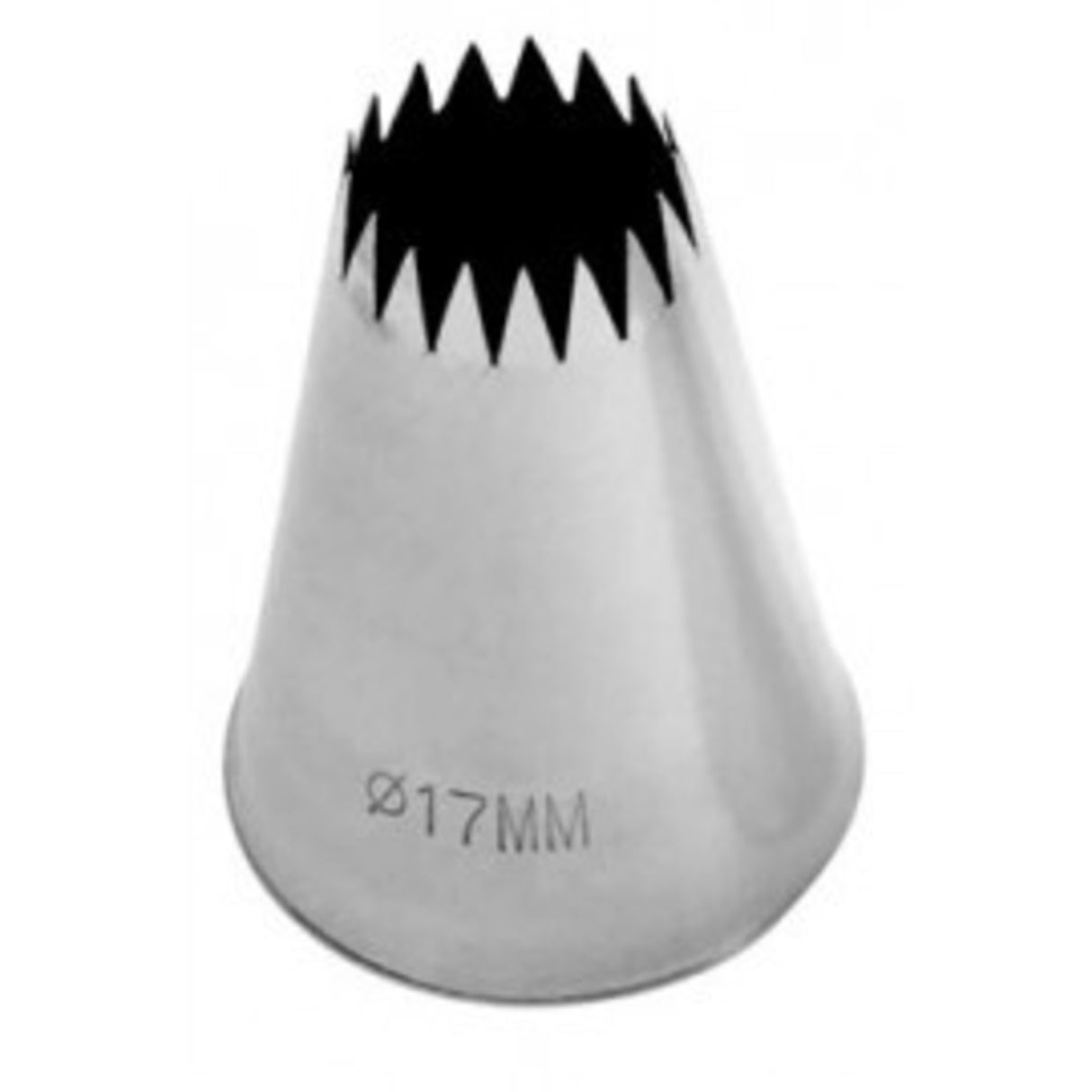 French Star Pastry Tube , S/Steel, 17mm - Cafe Supply