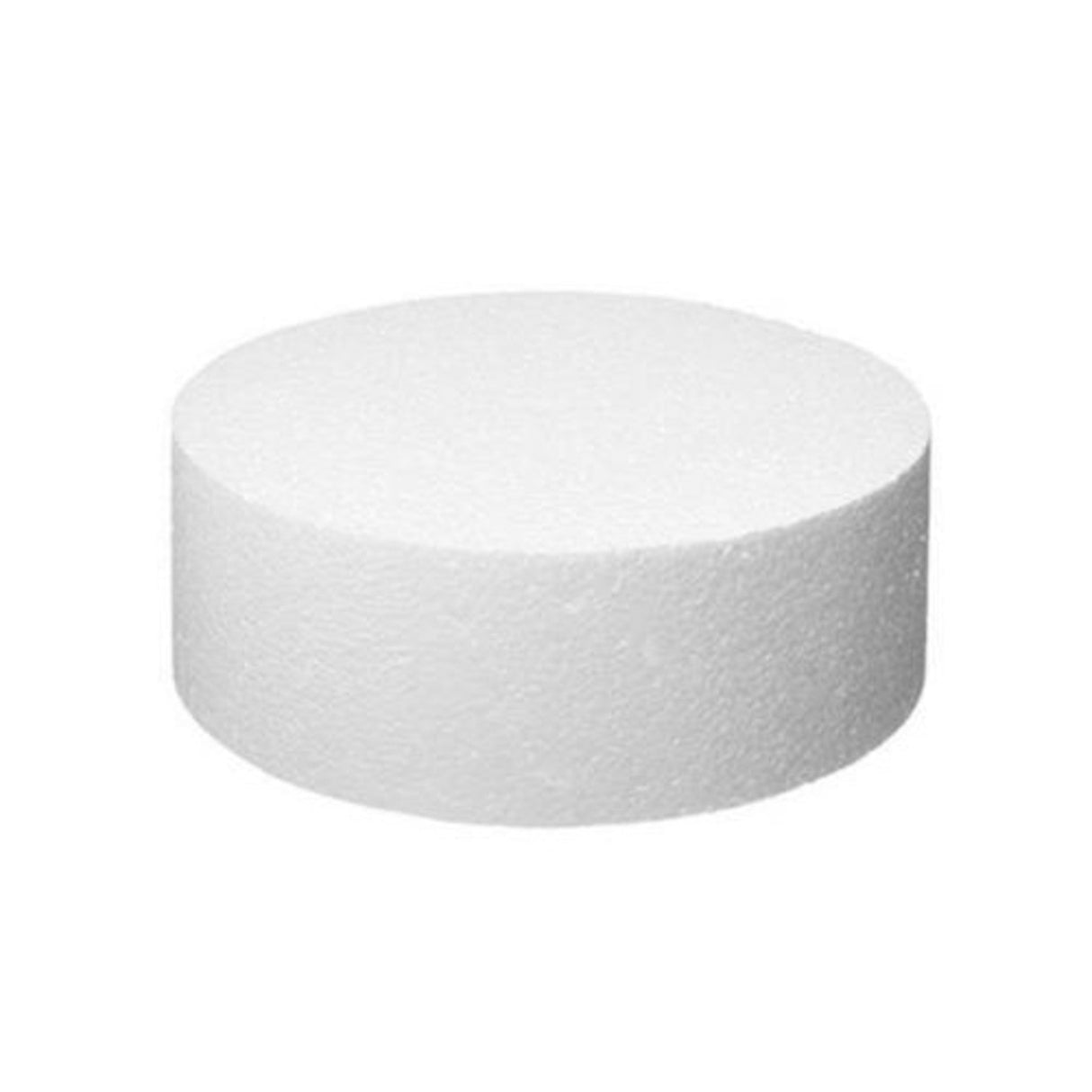 6" Round Cake Dummy, 75mm deep, Polystyrene - Cafe Supply