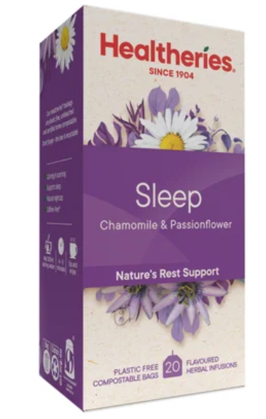 Healtheries Sleep Chamomile & Passionflower Tea Bags 20pk - Cafe Supply
