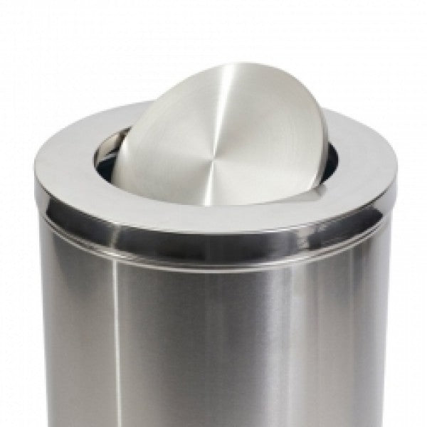 62L Swing Top Stainless Steel Bin - Cafe Supply
