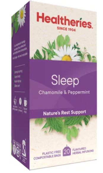 Healtheries Sleep Chamomile & Peppermint Tea Bags 20pk - Cafe Supply