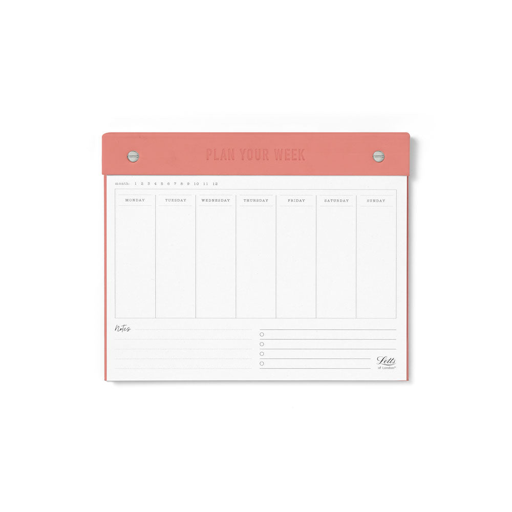 Letts Undated Weekly Planner 250x200mm Conscious Clay - Cafe Supply