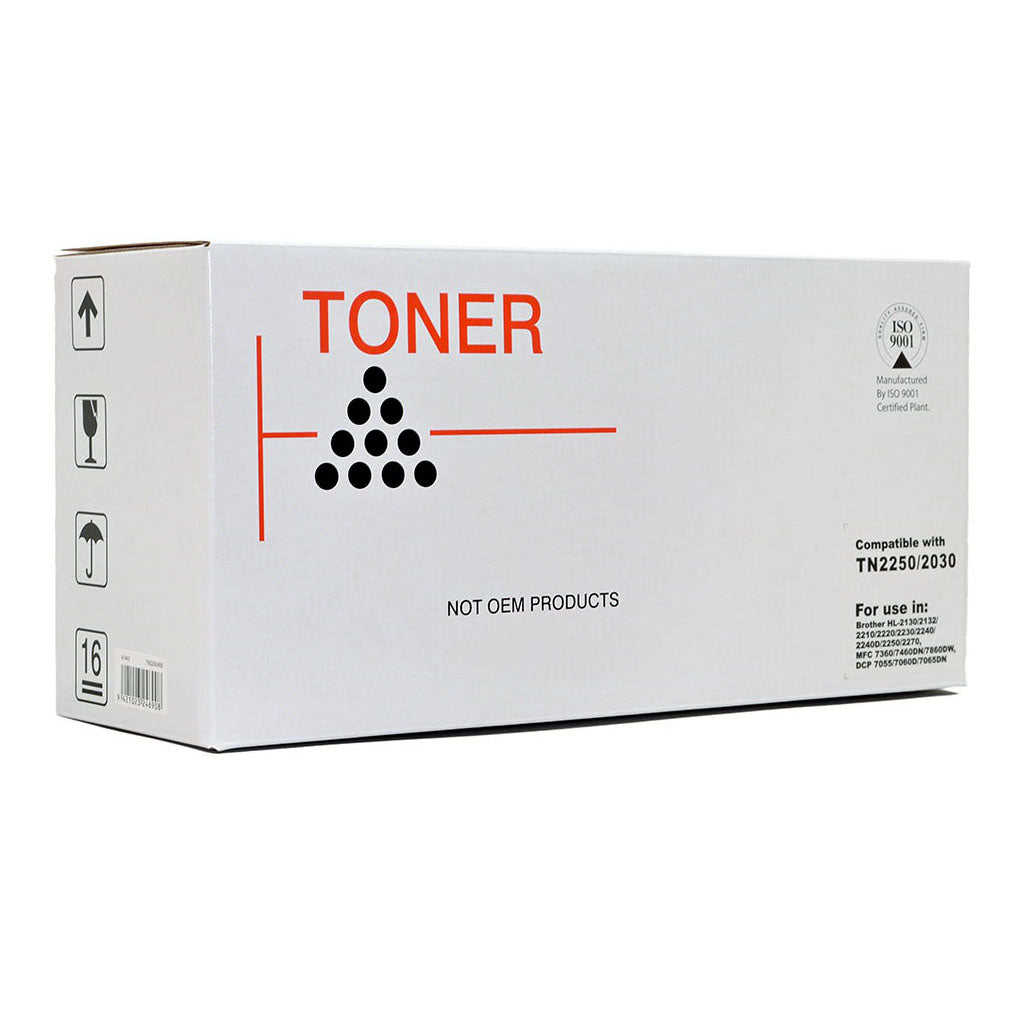 Icon Compatible Brother TN2250 TN2030 Black Toner Cartridge - Cafe Supply