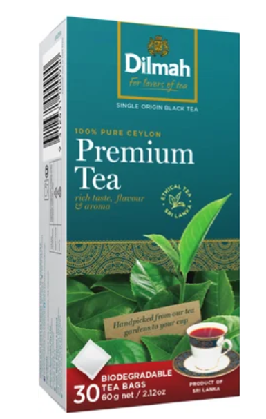 Dilmah Premium Biodegradable Tea Bags 30pk - Cafe Supply