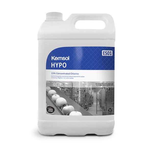 Kemsol Hypo Concentrated Chlorine 5L DG8 - Cafe Supply