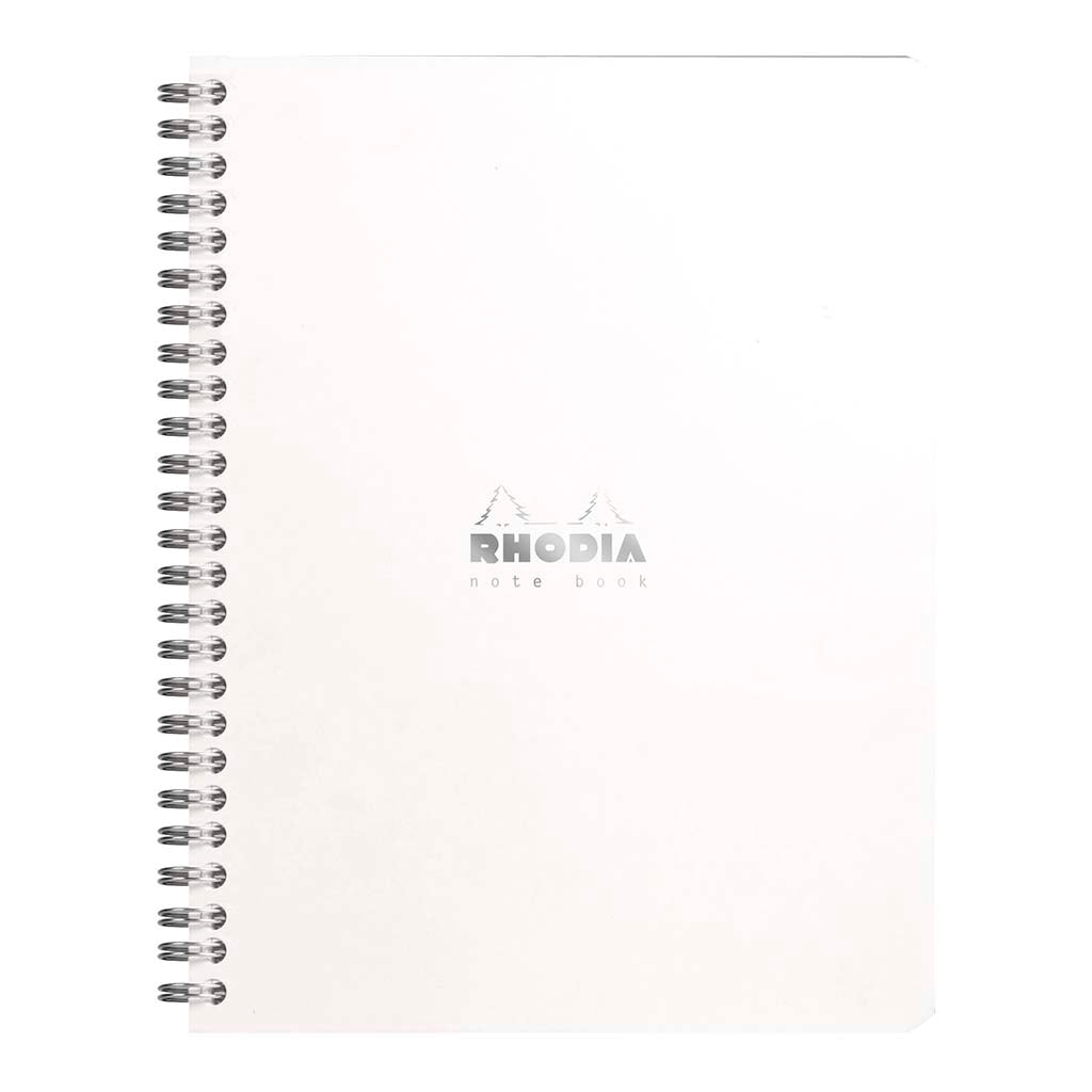 Rhodia Classic Notebook Spiral A5+ Lined White - Cafe Supply