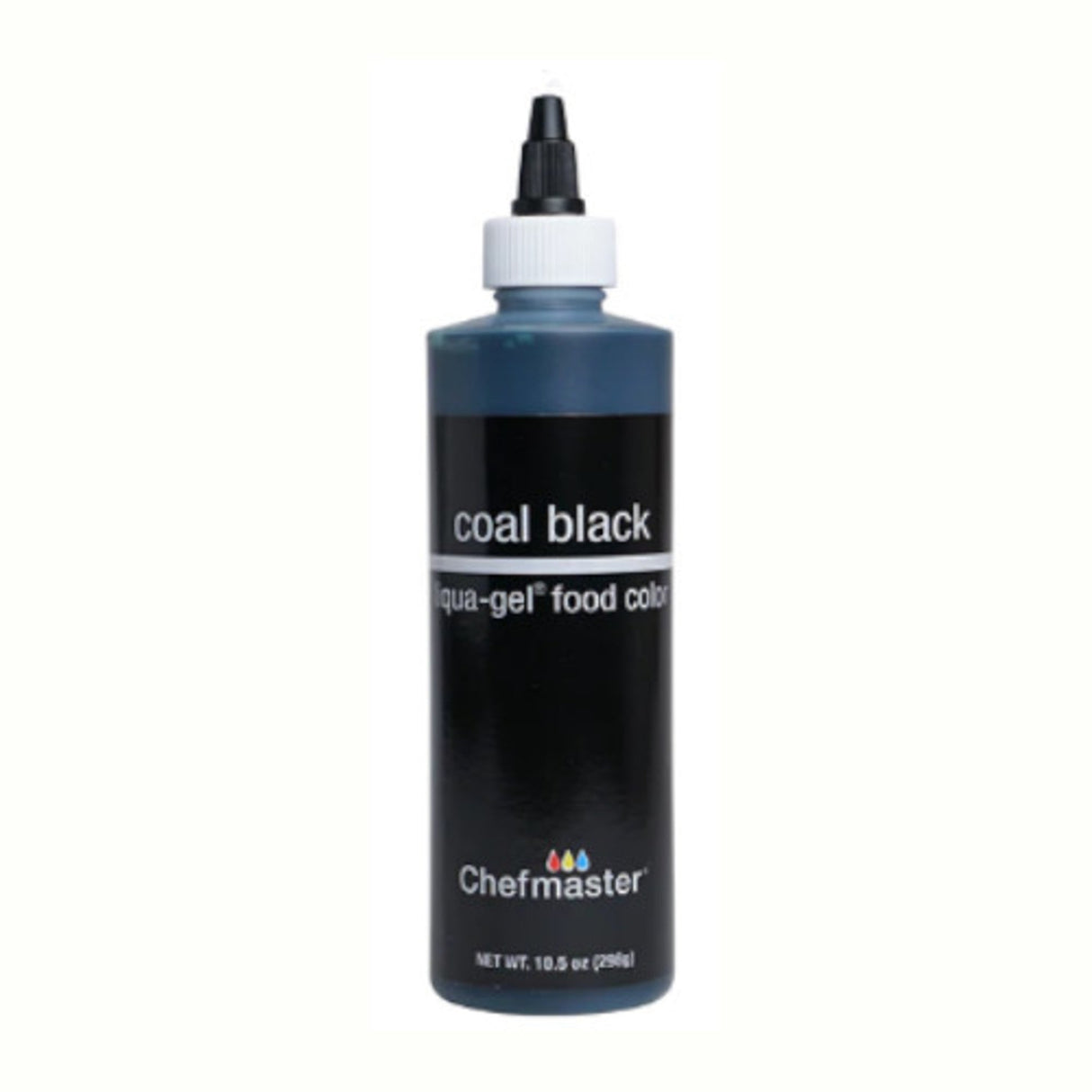 Chefmaster Liqua-Gel Coal Black 10.5oz - Cafe Supply