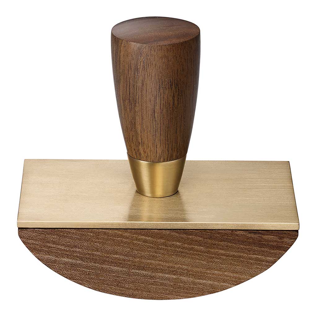 Jacques Herbin Prestige Walnut Wood and Brass Wooden Blotter - Cafe Supply