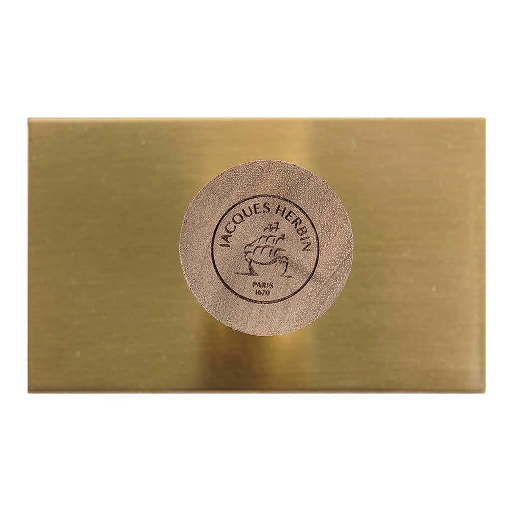 Jacques Herbin Prestige Walnut Wood and Brass Wooden Blotter - Cafe Supply