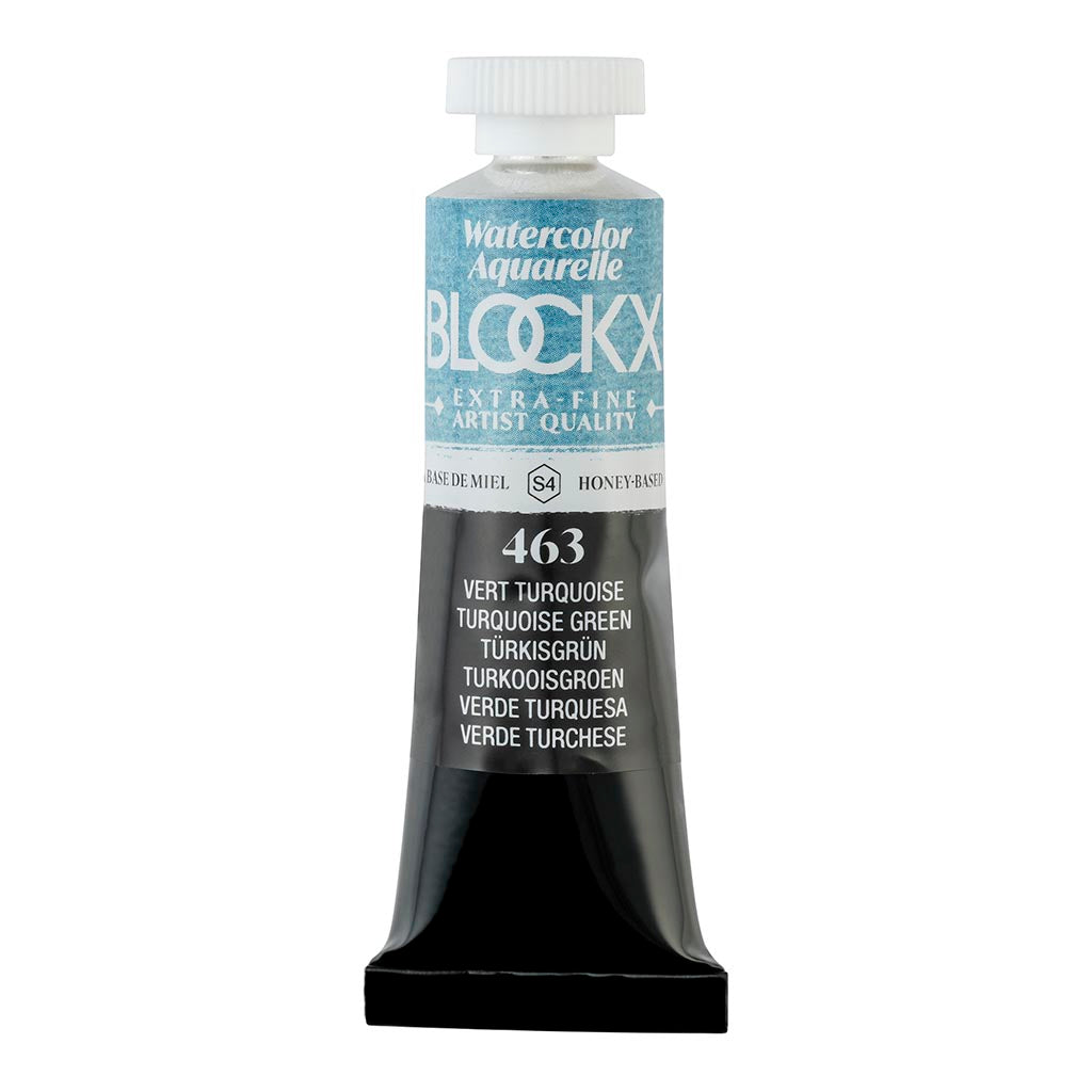 BLOCKX Watercolour Tube 15ml S4 463 Turquoise Green - Cafe Supply