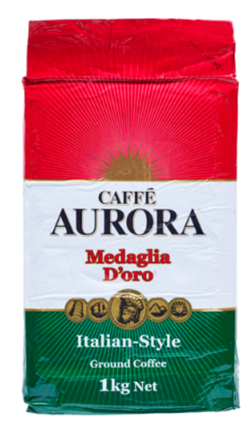 Aurora Coffee Ground Italian Blend 1kg - Cafe Supply