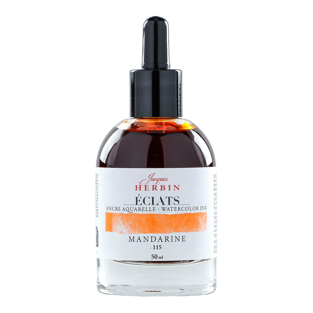 Jacques Herbin Eclats Watercolour Ink 115 Mandarin 50ml - Cafe Supply