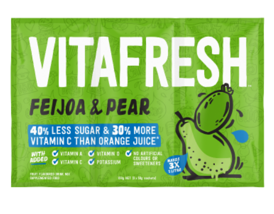 Vitafresh Feijoa & Pear Flavoured Drink Mix 150g - Cafe Supply