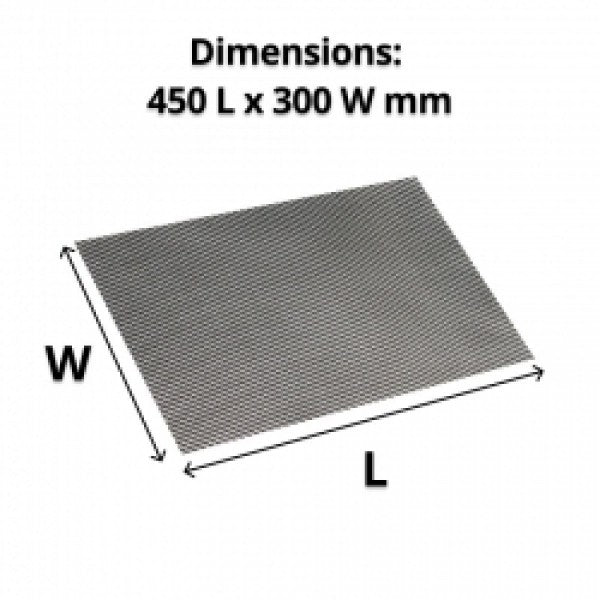 Woven PVC Placemat Metallic 450 x 300mm - Cafe Supply