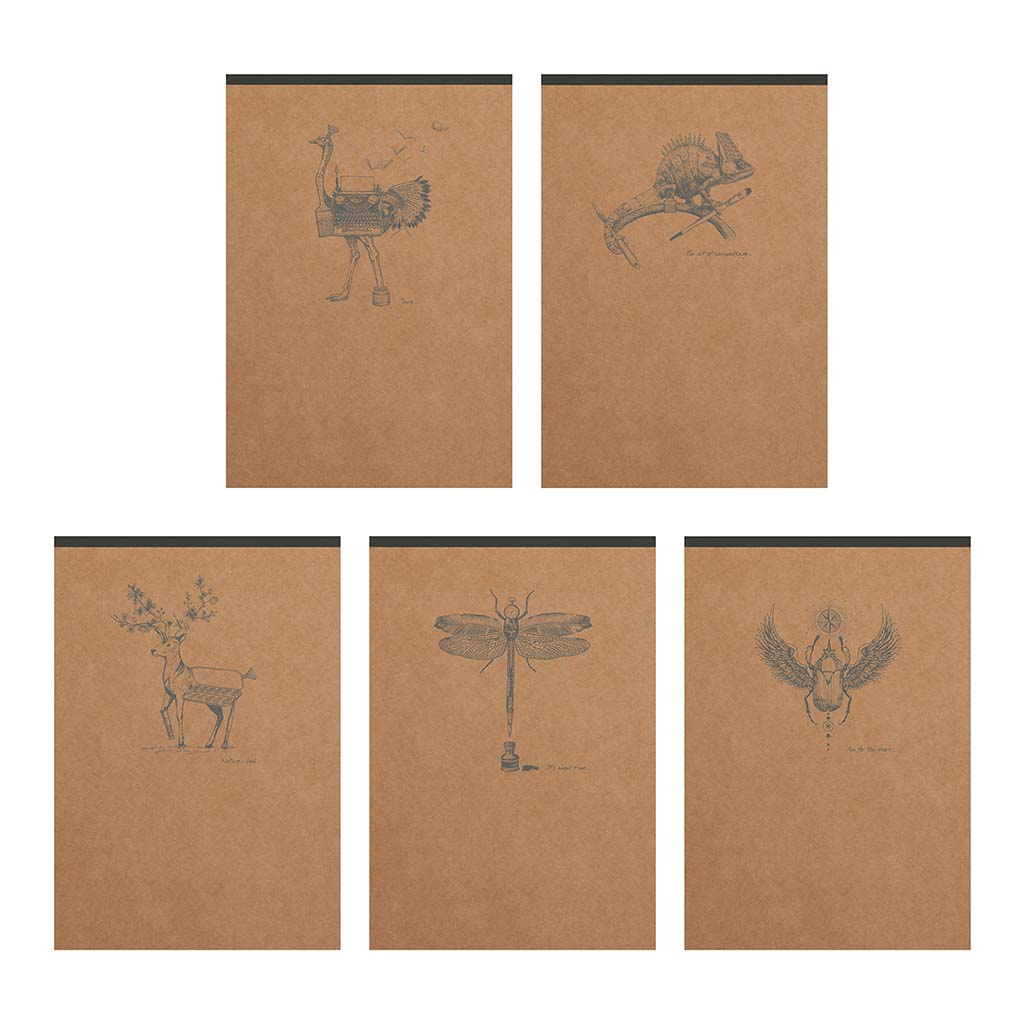 Flying Spirit Clothbound Notepad A6 Kraft - Cafe Supply