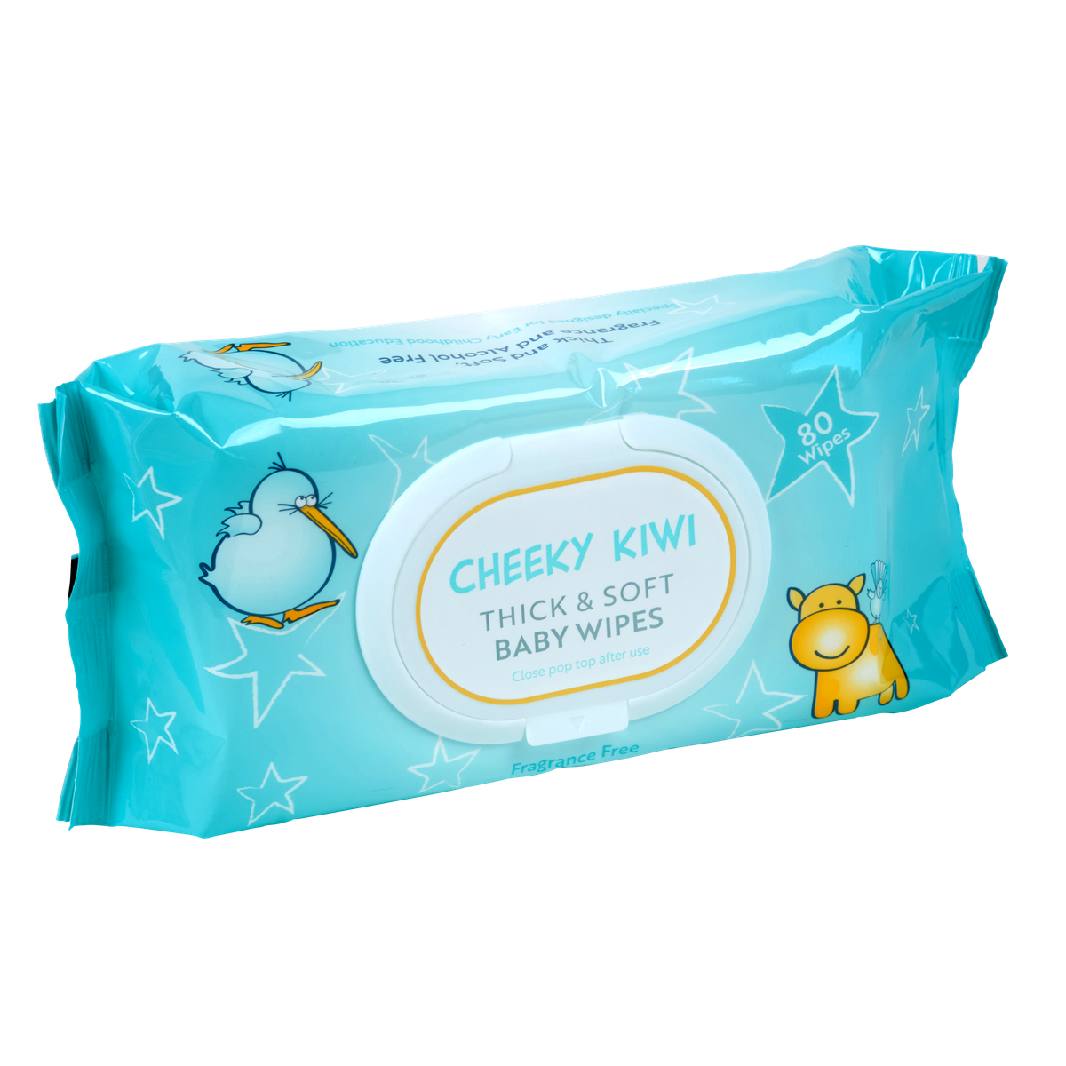 Cheeky Kiwi Baby Wipes - Fragrance Free - Cafe Supply
