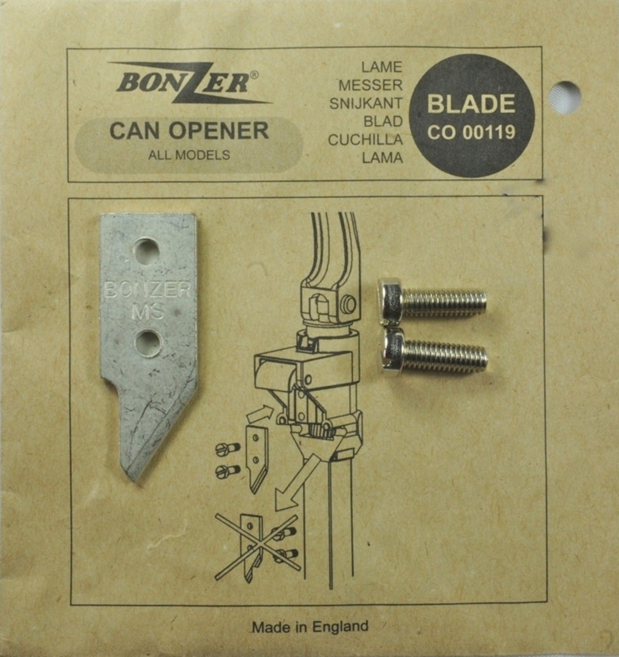 Bonzer Can Opener Blade (replacement part for can opener 4107) - Cafe Supply