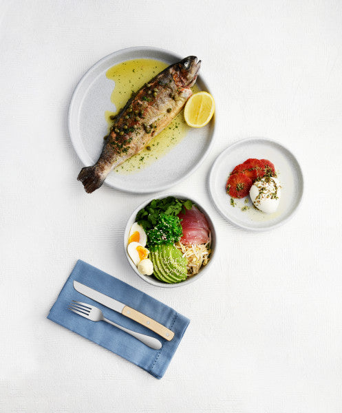 Tablekraft Naturals Ash Grey Round Plate 205x21mm - Cafe Supply