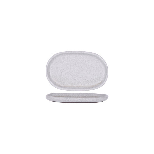 Tablekraft Naturals Ash Grey Oval Plate 210x135x20mm - Cafe Supply