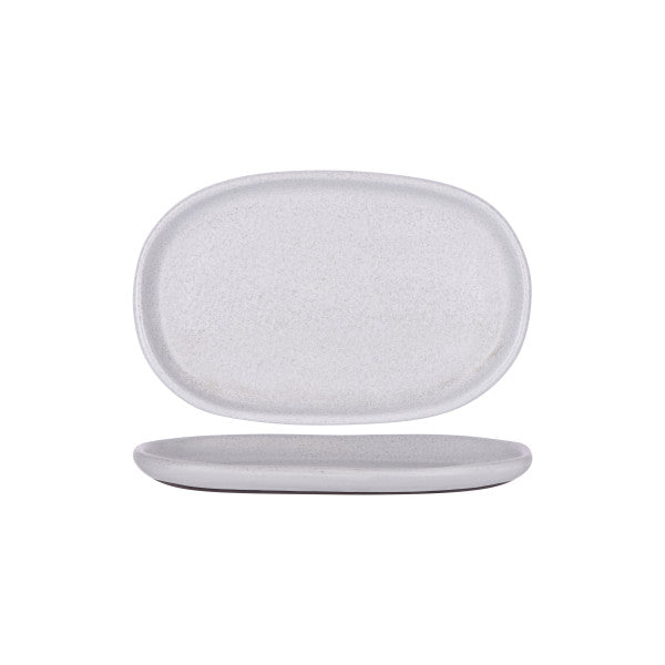 Tablekraft Naturals Ash Grey Oval Plate 310x200x28mm - Cafe Supply