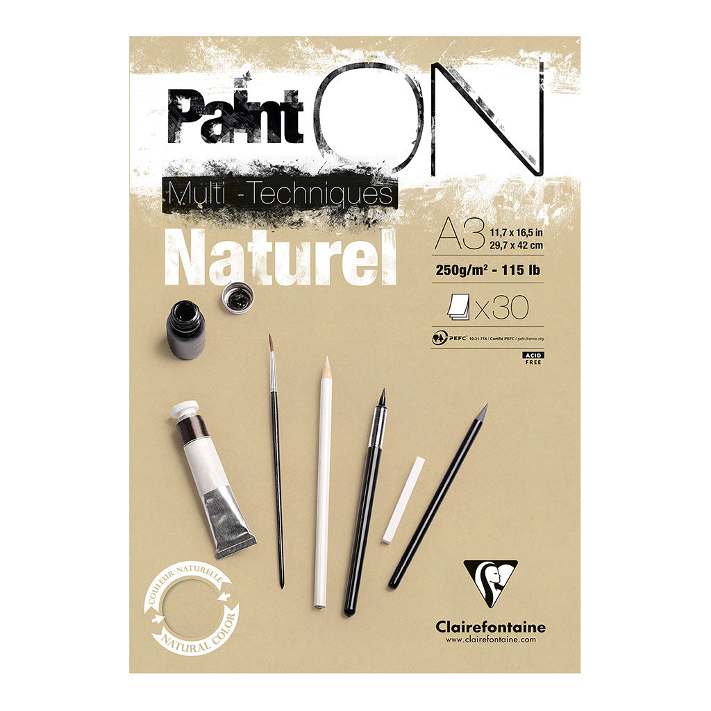 PaintON Pad Natural A3 30sh - Cafe Supply