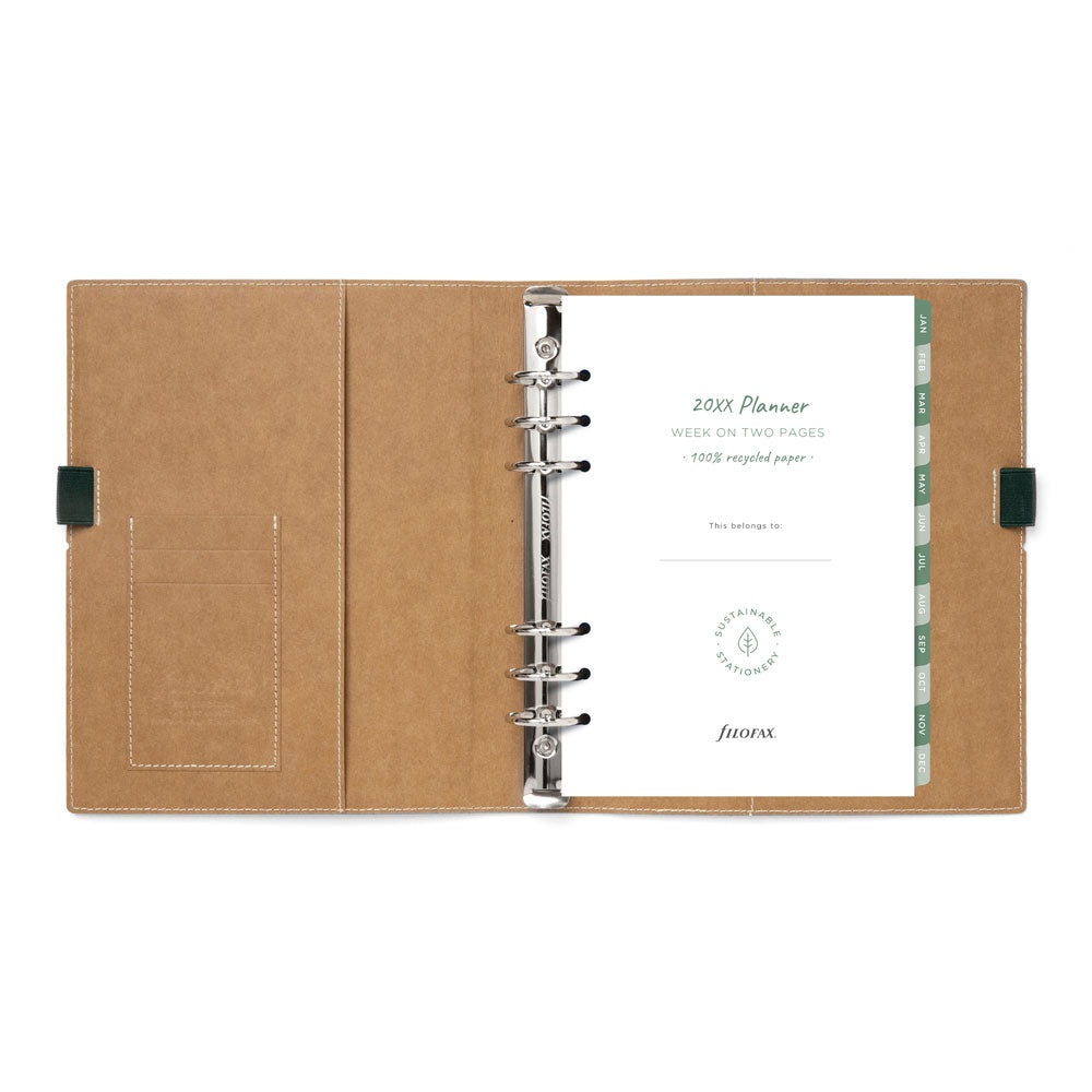 Filofax Eco Essential A5 Organiser Ebony - Cafe Supply