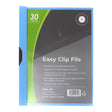 OSC Clip Easy File A4 Light Blue 30 Sheet - Cafe Supply